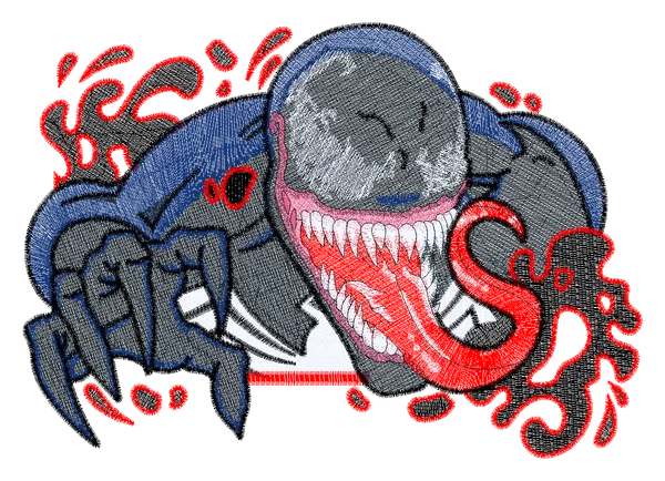 Náhľad návrhu výšivky: Venom – 6 veľkostí