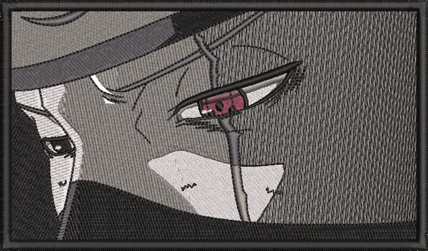 Embroidery design preview: Kakashi