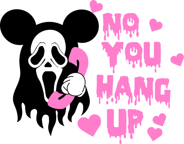 Vista previa del diseño de bordado: No, You Hung Up