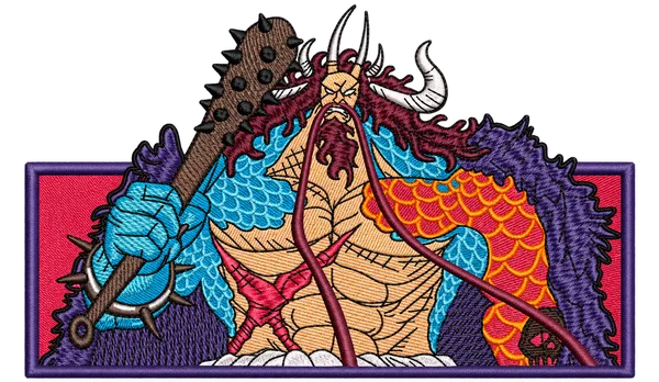 Vista previa del diseño de bordado: Kaido – 6 tamaños