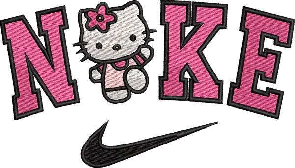 Náhled návrhu výšivky: Hello Kitty Nike
