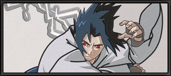 Vista previa del diseño de bordado: Sasuke – 6 tamaños