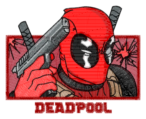 Náhľad návrhu výšivky: Deadpool – 6 veľkostí