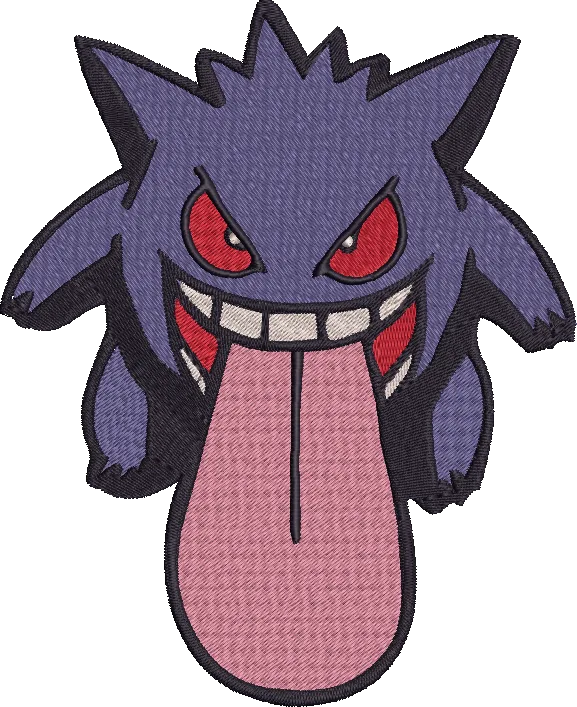 Náhled návrhu výšivky: Gengar – 5 velikostí