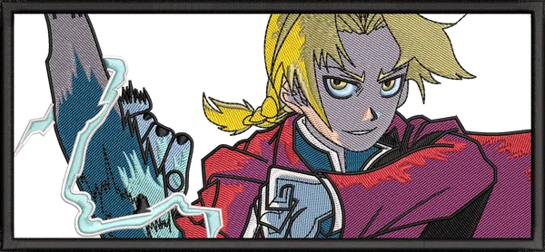 Vista previa del diseño de bordado: Edward Fullmetal – 6 tamaños